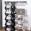Durable Plastic Shoe Rack for Entryway Stackable Dustproof Shoes Storage Vertical Sturdy Shoe Organizer Home Organizer