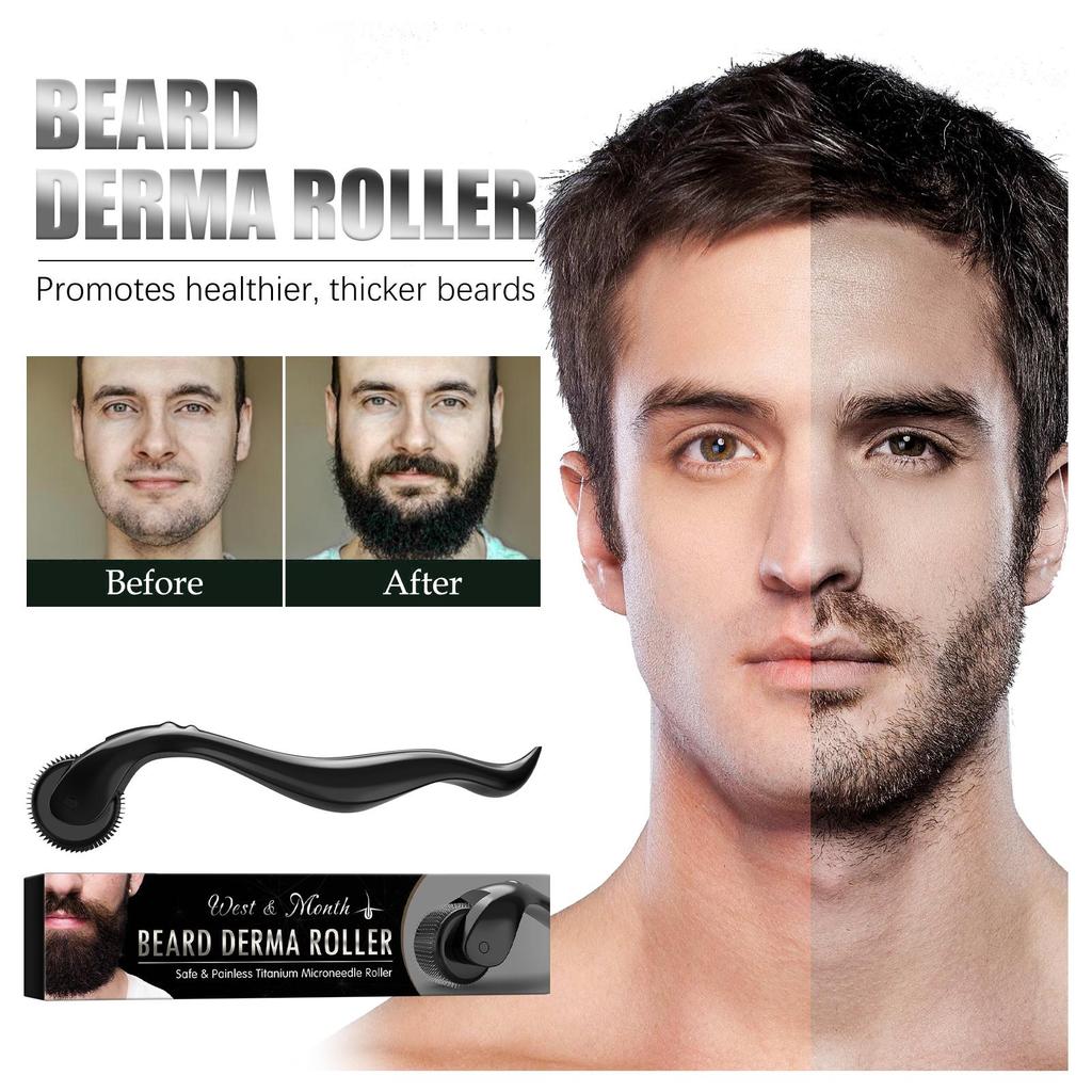 Beard Roller for Men, Moisturizing & Nourishing Beard Care Tool, Grooming Roller for Beard Hair, Shaving Cleaning & Repair Beard Comb