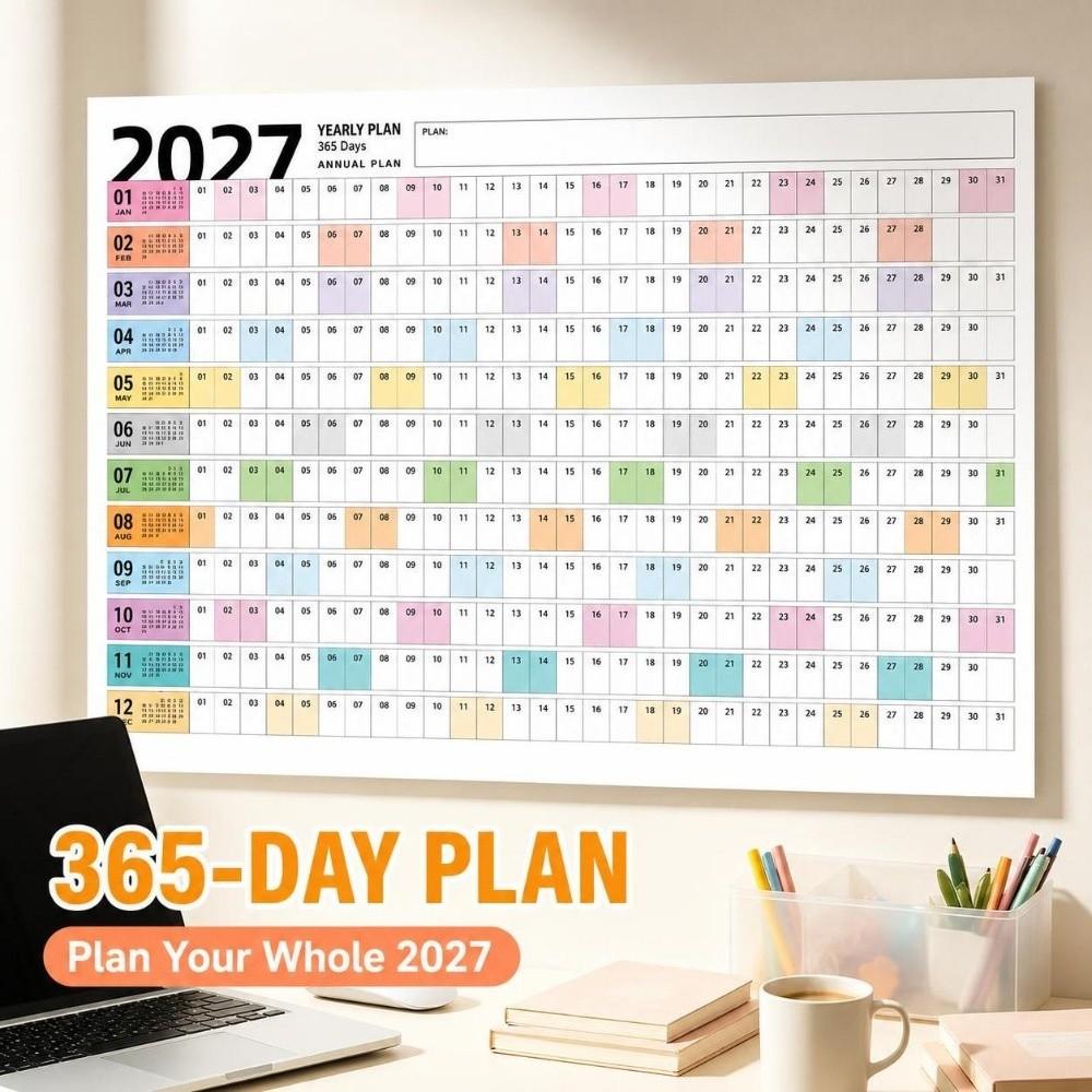 Wall Mounted Wall Calendar Large To Do List Planner Durable Schedule Organizer  Office Supplies