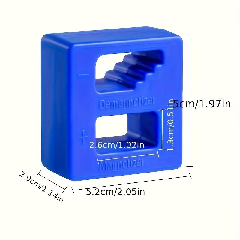 

An Enhanced Magnetizing Suitable for Screwdrivers - a Multifunctional Hardware Repair Accessory with a Larger Green-Blue Casing синій