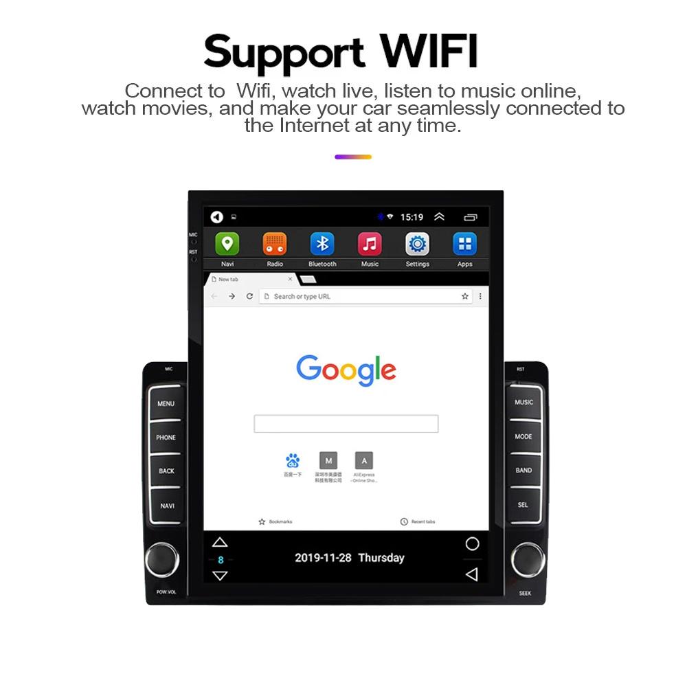 9.7'' Android Car Radio For Chevrolet Aveo 2 Sonic T300 2011-2015 2 DIN Tesla Vertical Screen Carplay Auto Radio Multimedia Player 2+32GB