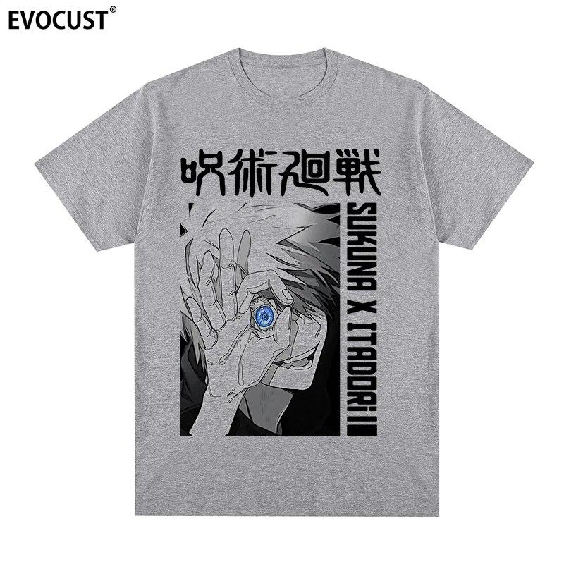 Jujutsu Kaisen Vintage Satoru Gojo koszulka bawełniana koszulka unisex nowa koszulka damska topy