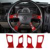 Red Carbon fiber Interior trument Side Cover Trim Sticker For Hummer H2 03-07