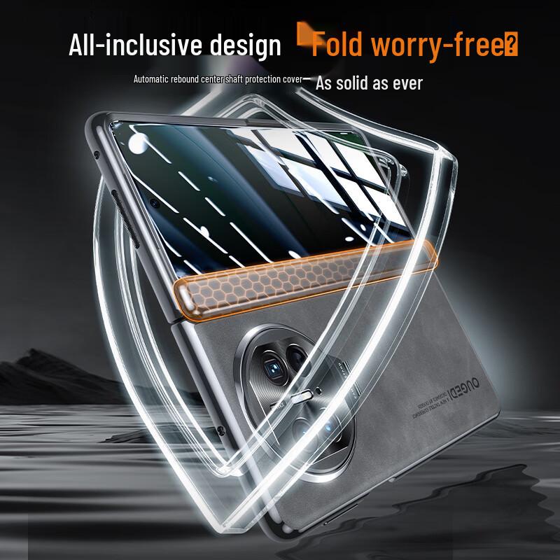 Ougedi Luxury Leather Foldable Phone Case for Huawei Mate X5