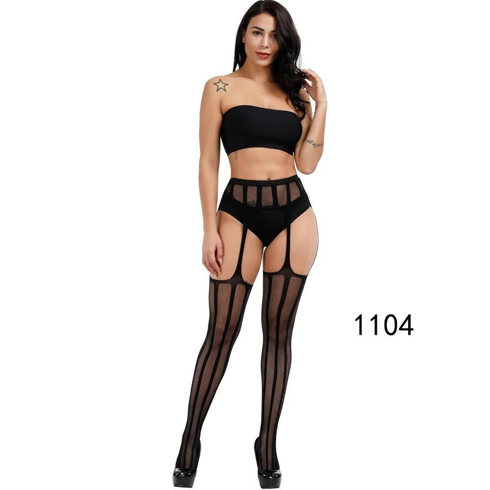 Large Size Dame Svarte Strømper Åpent Skritt Strømpebukse Plus Size Strømpe Sexy Hvit Tights Dameundertøy 6xl