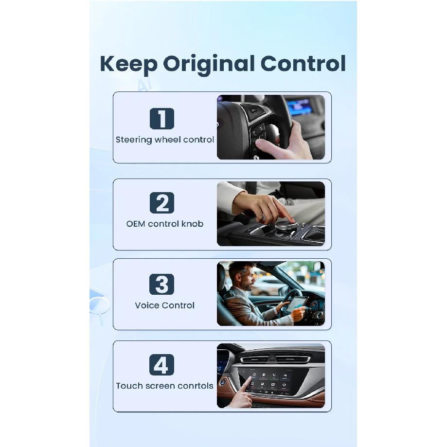 CarRocket 2in1 Wireless CarPlay Dongle Android Auto Adapter AI Smart Box Car Intelligent Systems for Car with Wired CarPlay