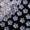 Acrylic Flower Base Featuring Gold Trim for Hair Accessories and Beading Creations In Various Styles