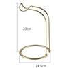 Fishing Reel Stand 23*14.5cm Gold L Stainless Steel