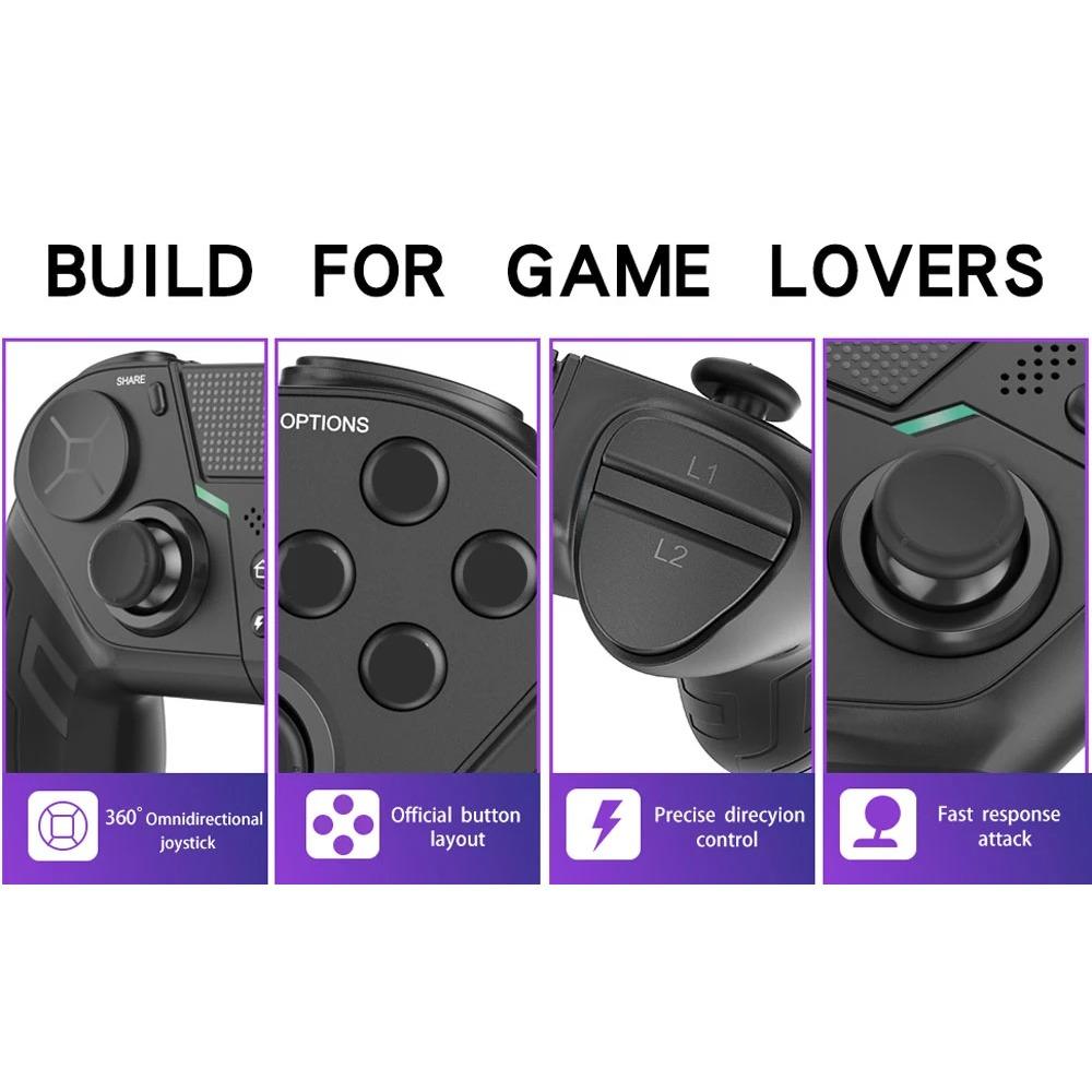 Controller for PS4 PS3 PS Playstation 4 3 PC Control Wireless Bluetooth Mobile Android TV Gamepad Gaming Game Pad Joystick Phone