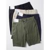 Trendy Outwear Cotton and Linen Men's Basic Pure Color Casual Shorts