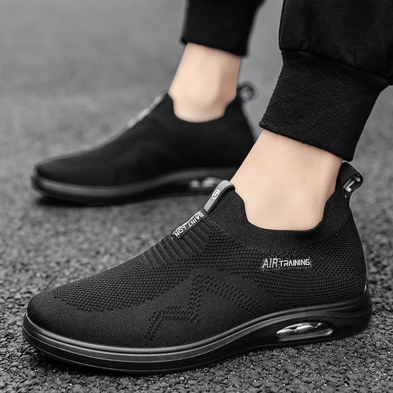 Fashion Lightweight Men Sneakers Mens Casual Shoes Running Shoes Breathable Slip on Wear-resistant Men Loafers 
