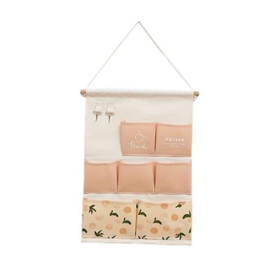 Sac de Rangement Mural Porte Arrière Étagère Murale Organiser Sac Mural Petit Sac en Tissu Chambre de Dortoir