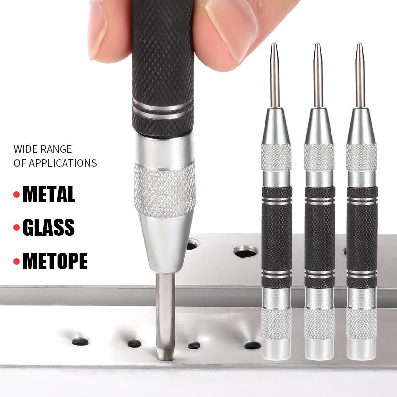Automatic Centre Punch General Automatic Punch Woodworking Metal Drill Adjustable Spring Loaded Automatic Punch Hand Tool