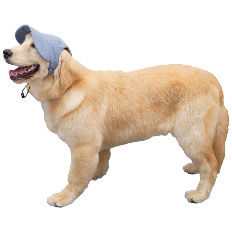 Cute Pet Baseball Cap Ear Hole Design Outdoor Sun Hat Dog Visor Cap for Golden Retriever Labrador Big Dogs Walking Travel Pet Accessories