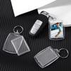 50/100pcs Clear Acrylic Photo Frame Keychains DIY 2D Picture Holders Frame Keychain Kit with Silvery Ring for Backpacks Car Keys
