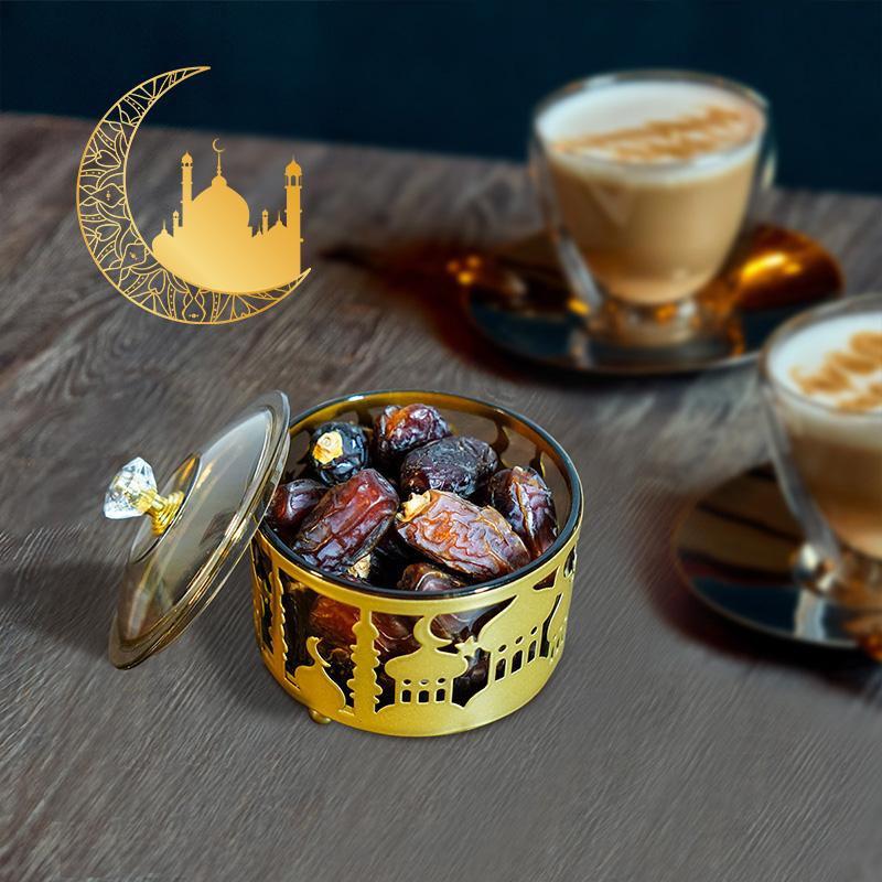 Eid Mubarak Decoration 2026 Ramadan Storage Box Candy Snack Tray Ramadan Chocolate Box Eid Dinnerware Home Decor
