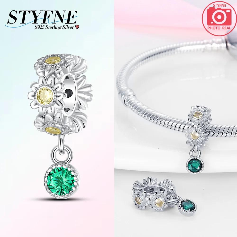 Charm Bead Charms Plata Sunflower Sakura Chrysanthemum Bead for Charm Bead Charms copper Bracelets Bead Charms Jewellery Making Womens Gift