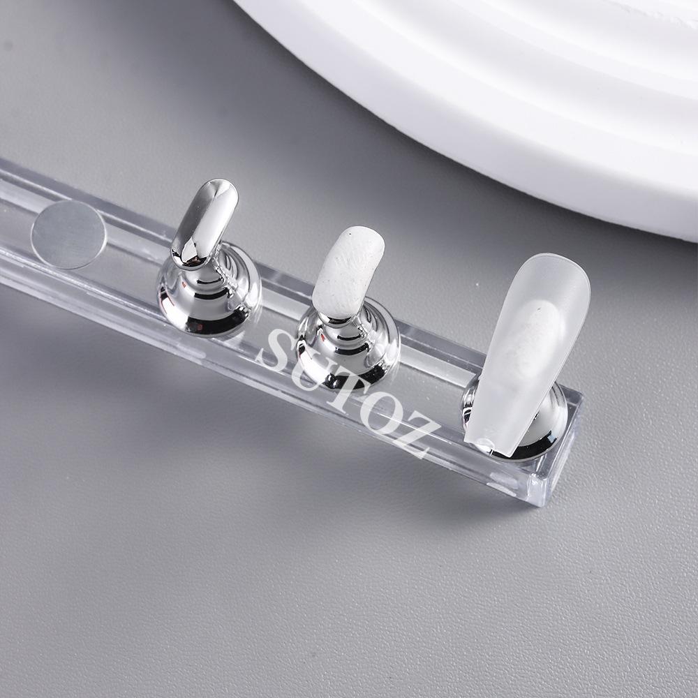 Nail Art Practice Tray with Strong Magnet and Wearable Crystal Pieces