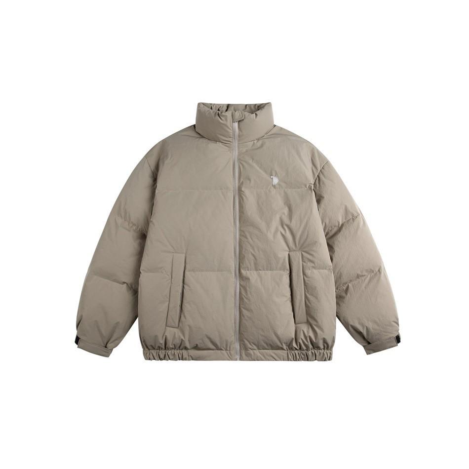 

Unisex Winter Stand Collar White Duck Down Puffer Jacket SY1066 Extra Large сірий колір