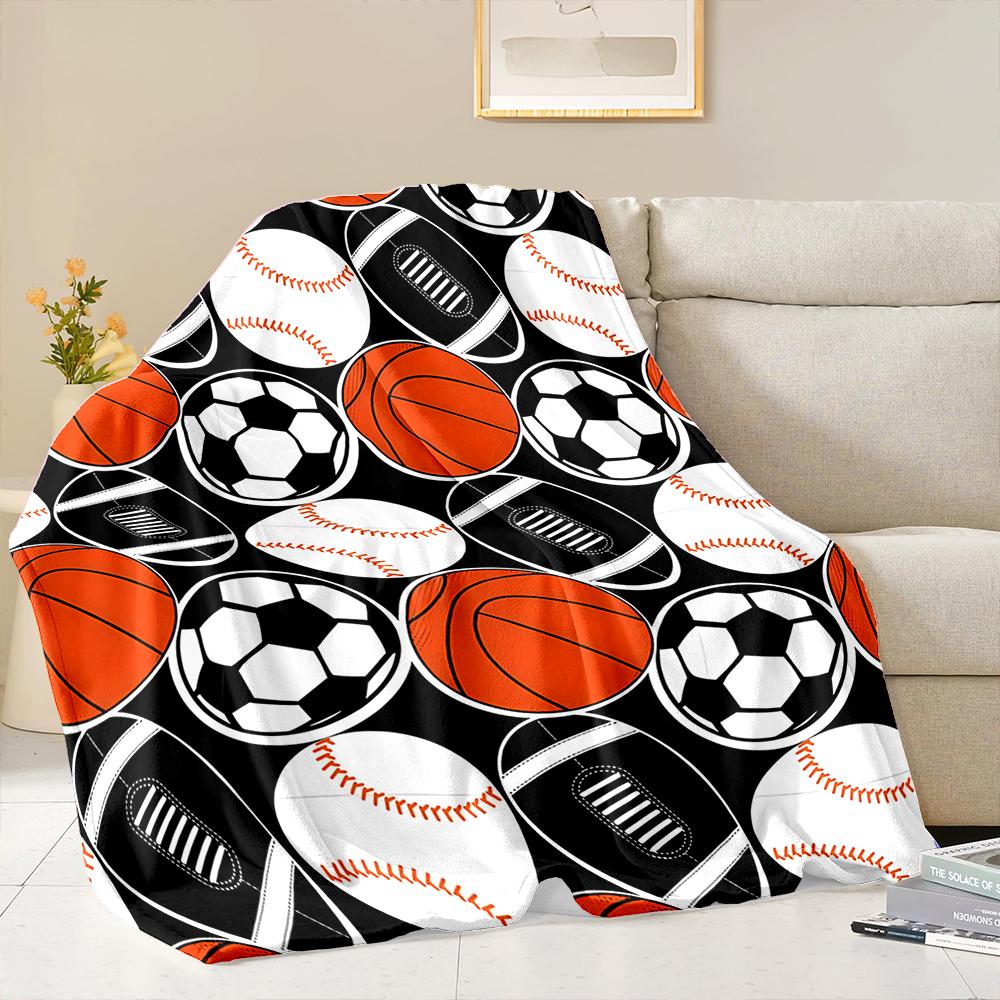 3D New Arrive Football Sports Theme Flannel Blanket for Bed Bedroom Sofa Picnic,Throw Blanket for Cover Outdoor Leisure Trip Nap