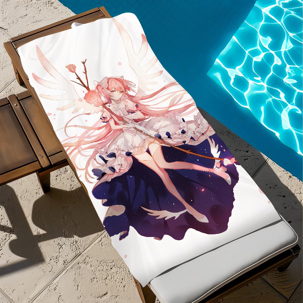 P-puella M-magi M-mado-ka M-magica Cartoon Towel Beach Quick Dry Soft Pool Towels Gift for Travel Gym Shower Camping sports