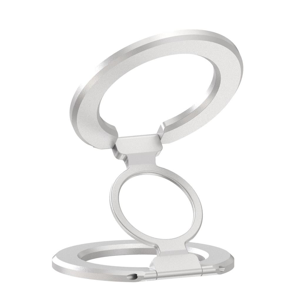Dual-Sided MagSafe Magnetic Phone Holder with Aluminum Alloy Ring Stand
