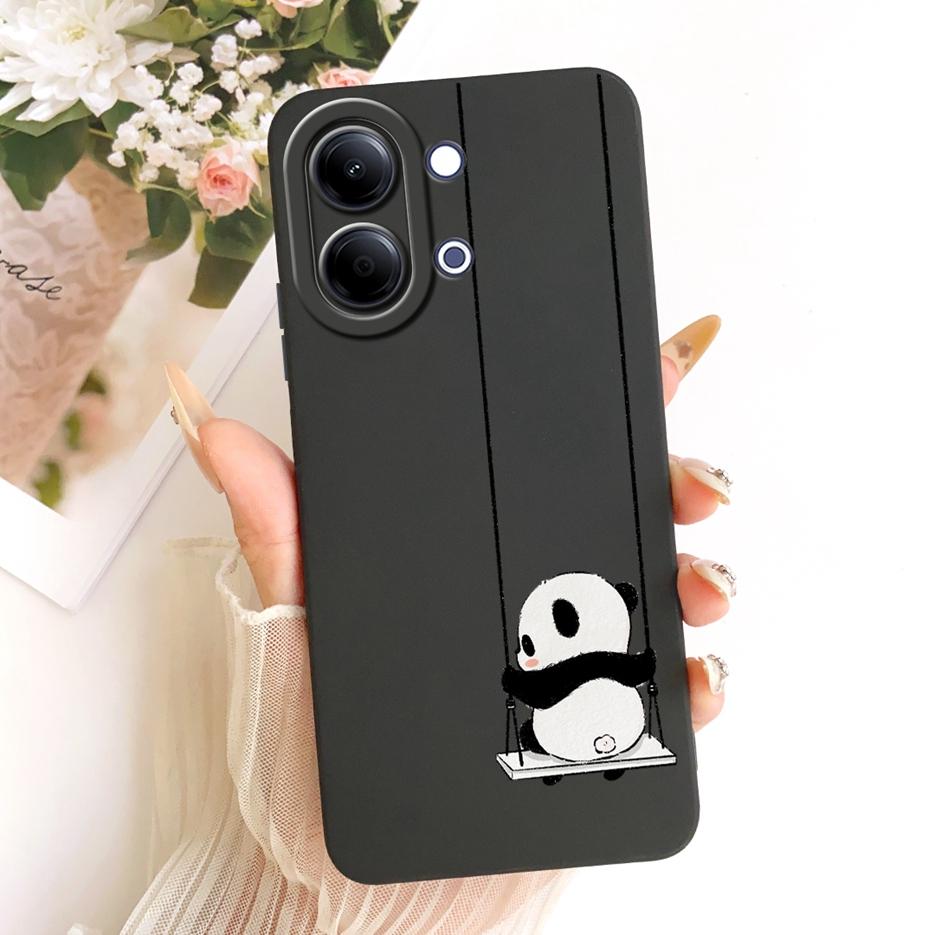 For Vivo Y05 4G Case New Luxury Bow Love Heart Painted Cover Soft TPU Phone Case For Vivo Y11d Y 05 VivoY05 VivoY11d Fundas Bags