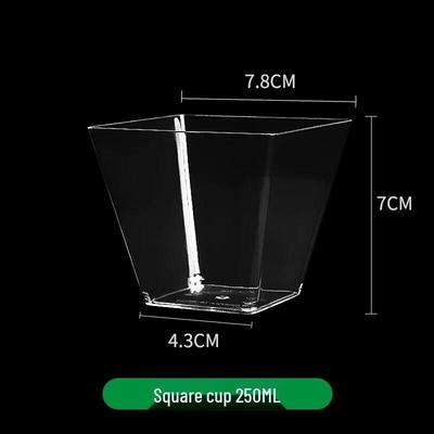 Disposable Square Dessert Cups