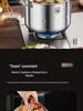 316 Stainless Steel Large Capacity Stock Pot for Stewing, Broiling, and Steaming, Food-Grade and Integrated Molding Design.