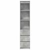 Highboard Concrete Grey 37.5x35x180 cm Engineered Wood