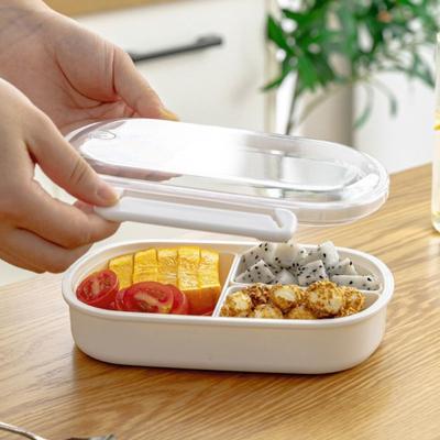 Heat-resistant Lunch Box Leakproof Refrigeratable Food Storage Box Divided Compartment Portable Fruit Storage Box Students