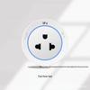 White Track Socket with Main Switch & USB, One-Key Power Off, Induction Light Strip
