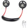 Portable Fan - USB - Rechargeable - Silent - 3 Speeds - Neck Fan