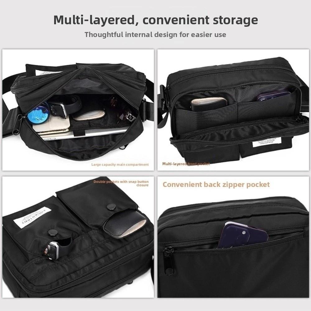 Trendy Men Crossbody Bag Japanese Style Work Messenger Bag Mailman Bag School Sling bag  Streetwear