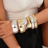 Glossy Geometric Round Twist Bracelet Fashion Ins Bracelet Jewelry