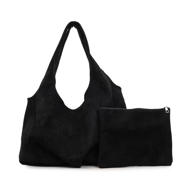 

Нейлон Однотонный Застежка-защелка Внутренняя подкладка Повседневная сумка-тоут 2026 Зима Универсальная Повседневные сумки Ежедневная поездка на работу Большая вместимость Женские сумки чёрный