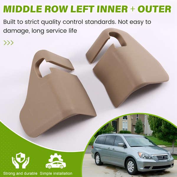 Beige Plastic Seat Rail Cover Set (Inner + Outer, Left + Right) None
