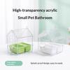 Hanging Parrot Feeder Prevent Scattering Bird Feeding Bowl Multifunction Bird Bath Parakeet Bathtub Bird Cage Accessories