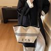 Canvas Bag Large Capacity Women's Shoulder Bag Commuter Tote Bag