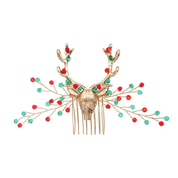 

Christmas Theme Reindeer Hair Comb Christmas Hair Clip for Family Party Gathering Hairband Festival Accessory Barrette