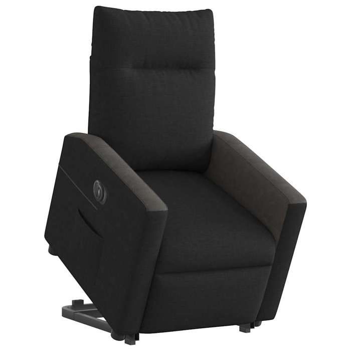 VidaXL Fauteuil inclinable électrique noir tissu 3324068