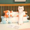 Long Happy Cat Plush Toy Cartoon Animal Stuffed Doll Room Decoration Gift Kids