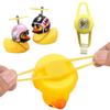 Luminous/Normal Airscrew Helmet Standing Duck Broken Wind Small Yellow Duck Bike Motor Riding Cycling Lights Bicycle Accessories
