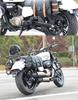 Qianjiang Flash 350 Motorcycle Bumper Canvas Side Bag & Rear Rack