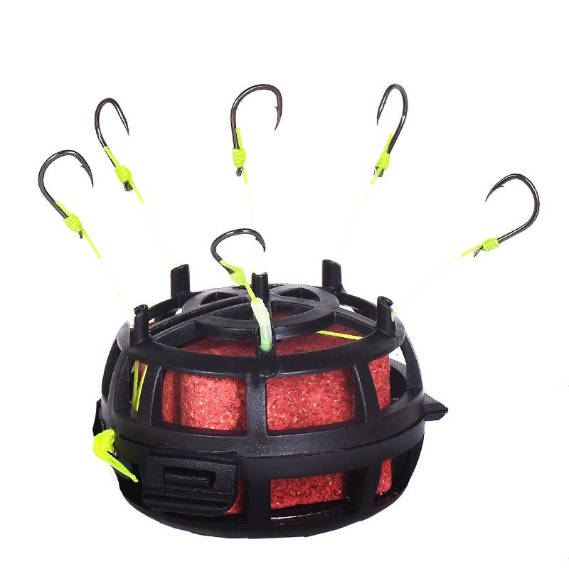 Inverted Bait Cage Hook with Ise-ni Flip Plate for Surf Casting