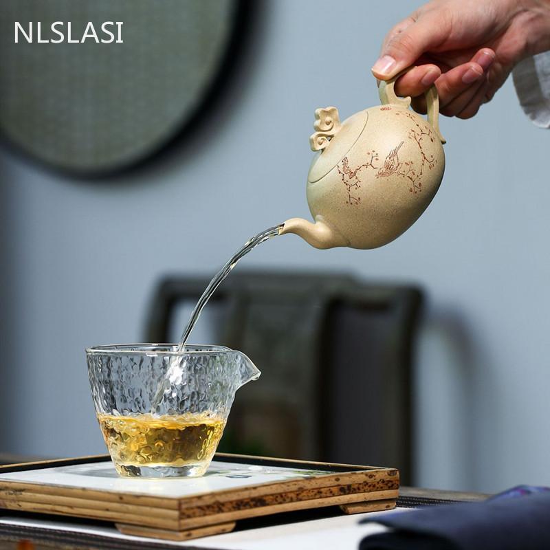 Ceainic Yixing Creativity Ceainic de lut violet Secțiunea de minereu brut Namol Xishi Frumusețe Fierbător Articole pentru ceremonie de ceai, 260 ml