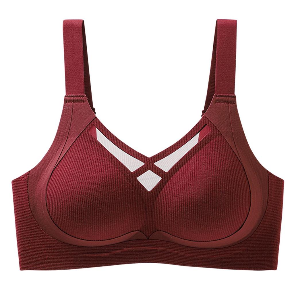 Seamless Wireless Lift & Support Bra for Large Busts - Anti-Sagging, Soft, and Comfortable for Autumn/Winter