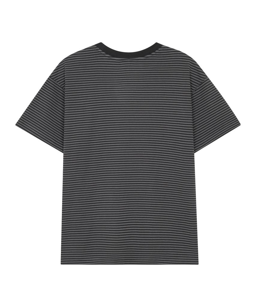 Deuleongkeutegseuteu Stripe Tee Gray