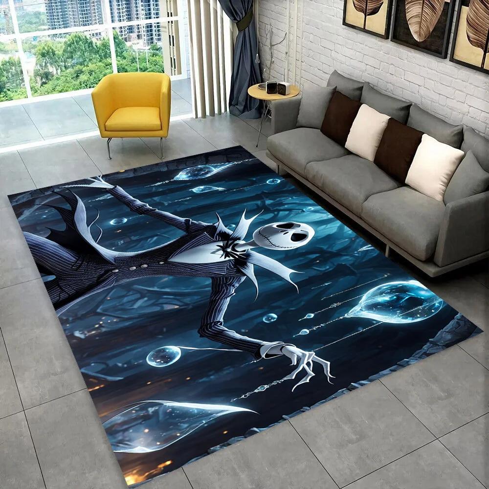 

2025 New Christmas Cartoon The Nightmare Before Gift Carpet Rug for Bedroom Living Room Home Sofa Decoration,kid Decor Floor Mat 60cm x 90cm