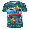 Kids Summer New Casual Funny Cartoon Game 3D Print O-neck T-shirts 3-13 Years Boys Girls Outfits Tops Children Clothes